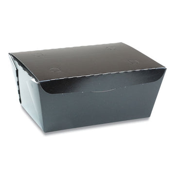 Pactiv Evergreen Earthchoice Onebox Paper Box, 66 Oz, 6.5 X 4.5 X 3.25, Black, 160-carton freeshipping - TVN Wholesale